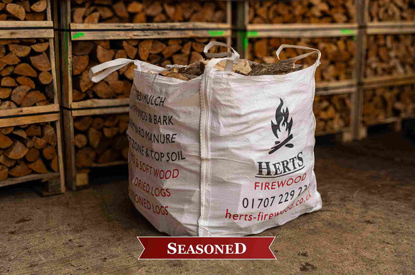 1 Bag Seasoned Hardwood Logs (variety of sizes)
