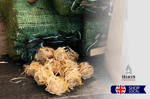 Fire Starter Kit (ECO) - 3 Bags of Kindling with Natural Lighters & Voucher