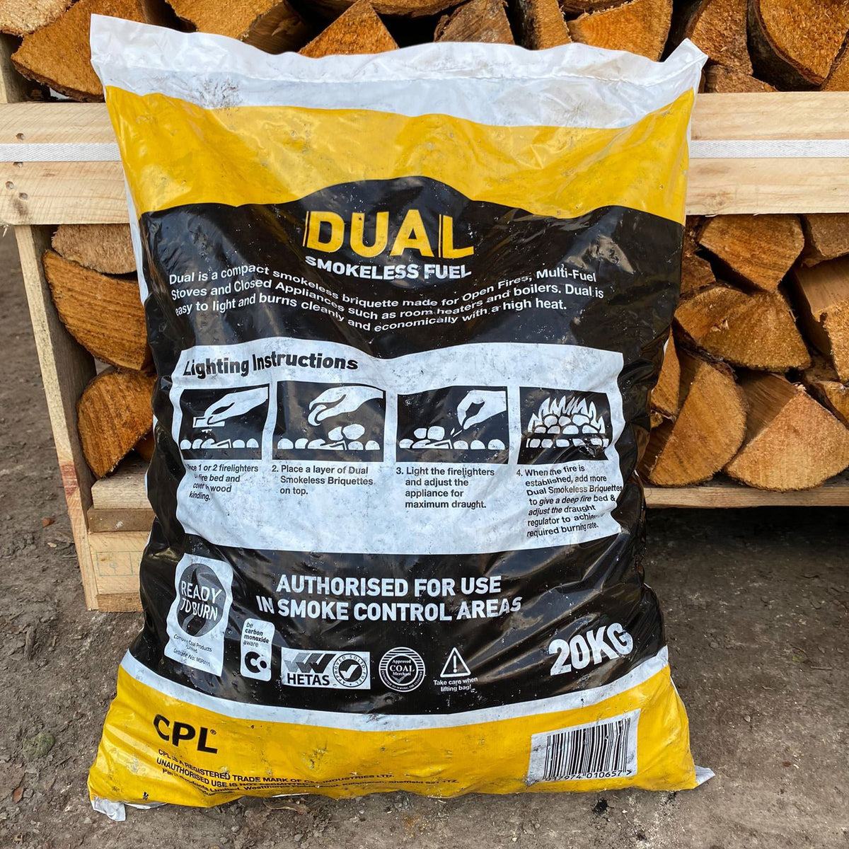 MULTIBUY Dual Smokeless Fuel (10 X 20KG BAG) Herts Firewood