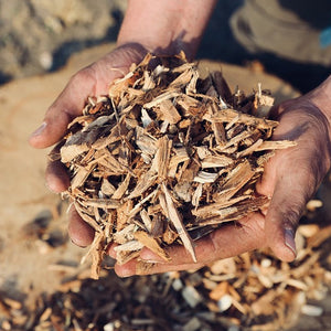 Decorative dried wood chip - Large, 1-2" chippings